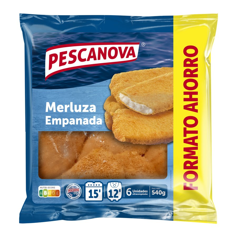 Imagen de Merluza empanada crujiente congelada PESCANOVA 540 g