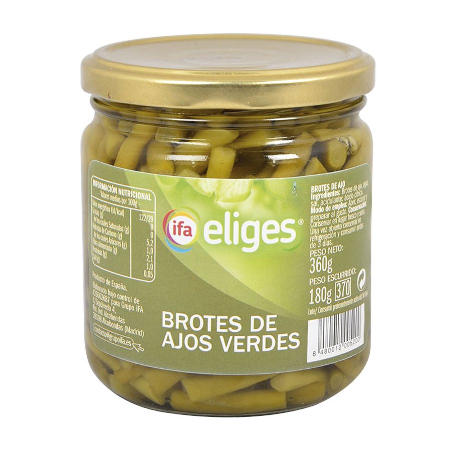 Brotes de ajos verdes IFA ELIGES 180 g pne.