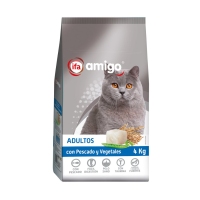 Alimento gato adulto multicomponente pescado-vegetales IFA AMIGO 4 kg