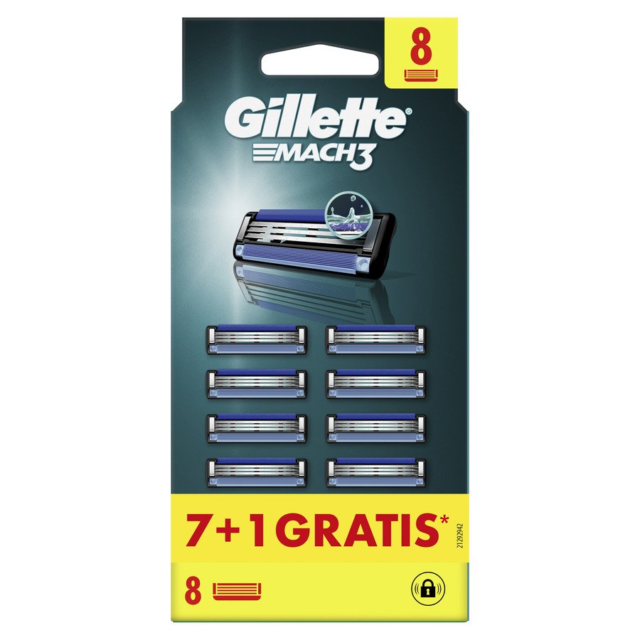 Cargador GILLETTE mach3 7 unidades + 1 gratis