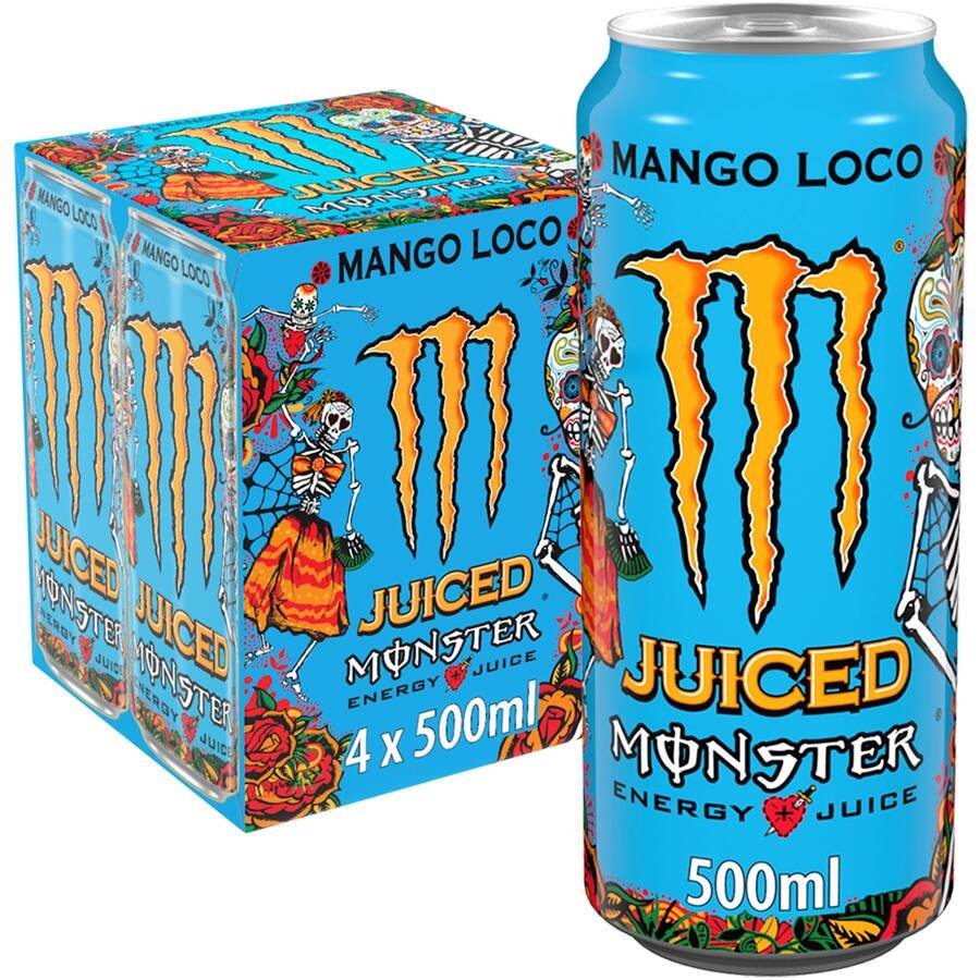 Bebida energética MONSTER Juiced mango pack 4x50 cl