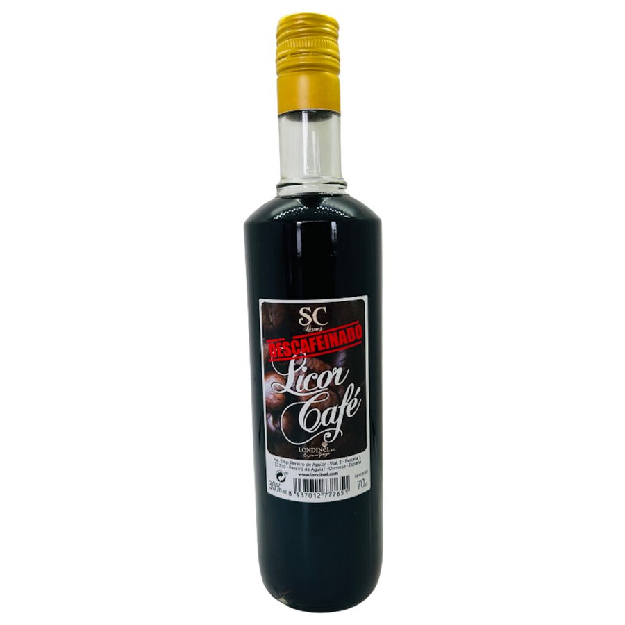 Licor café descafeinado LONDINEL botella 70 cl