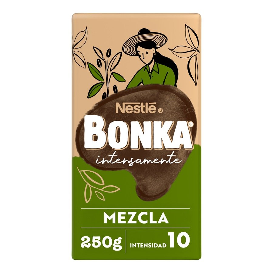 Café molido mezcla (70/30) BONKA paquete 250 g
