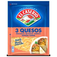 Queso rallado 3 Quesos EL CASERIO Especial Fundir 120 g