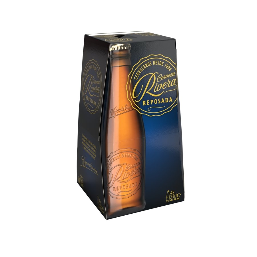 Cerveza RIVERA Reposada 4x33 cl