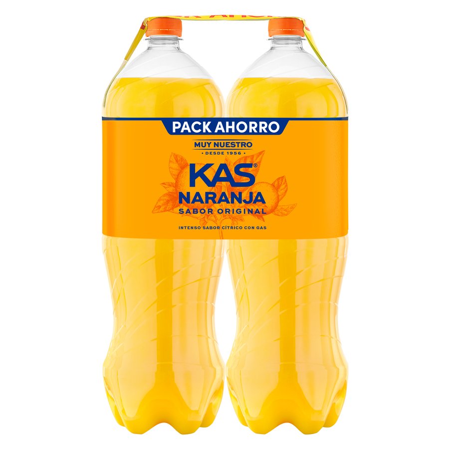 Refresco KAS naranja pet 2x2 l