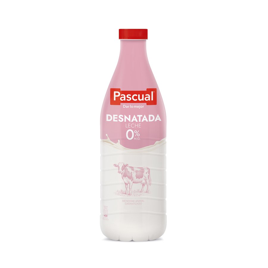 Leche desnatada PASCUAL botella 1,5 l