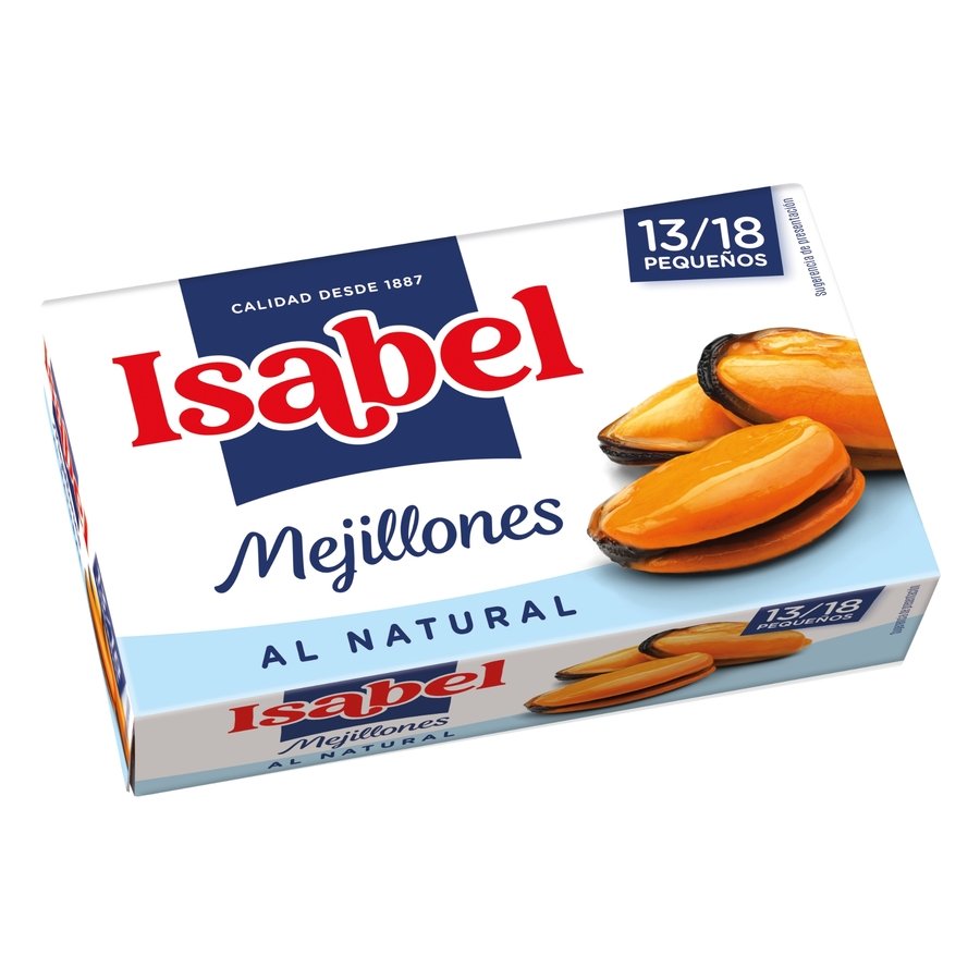 Mejillón ISABEL al natural 13/18 69 g pne.