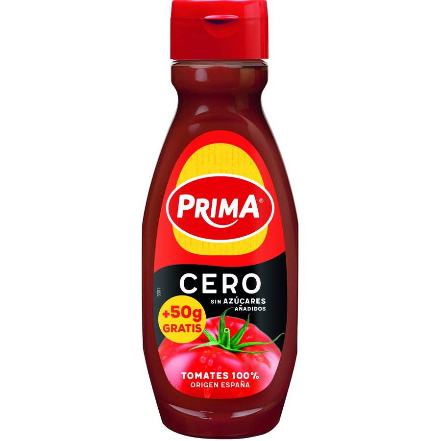 Ketchup PRIMA Cero 460 g + 50 g gratis