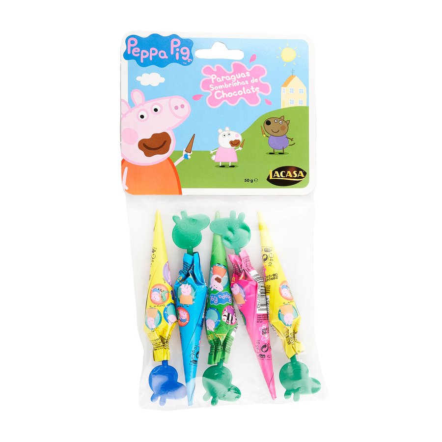 Parasoles de chocolate LACASA bolsa 5 unidades 50 g