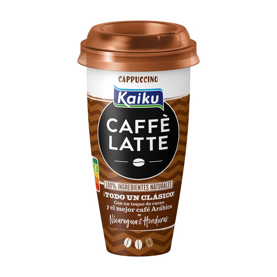 Bebida refrigerada KAIKU caffe latte cappuccino 230 ml