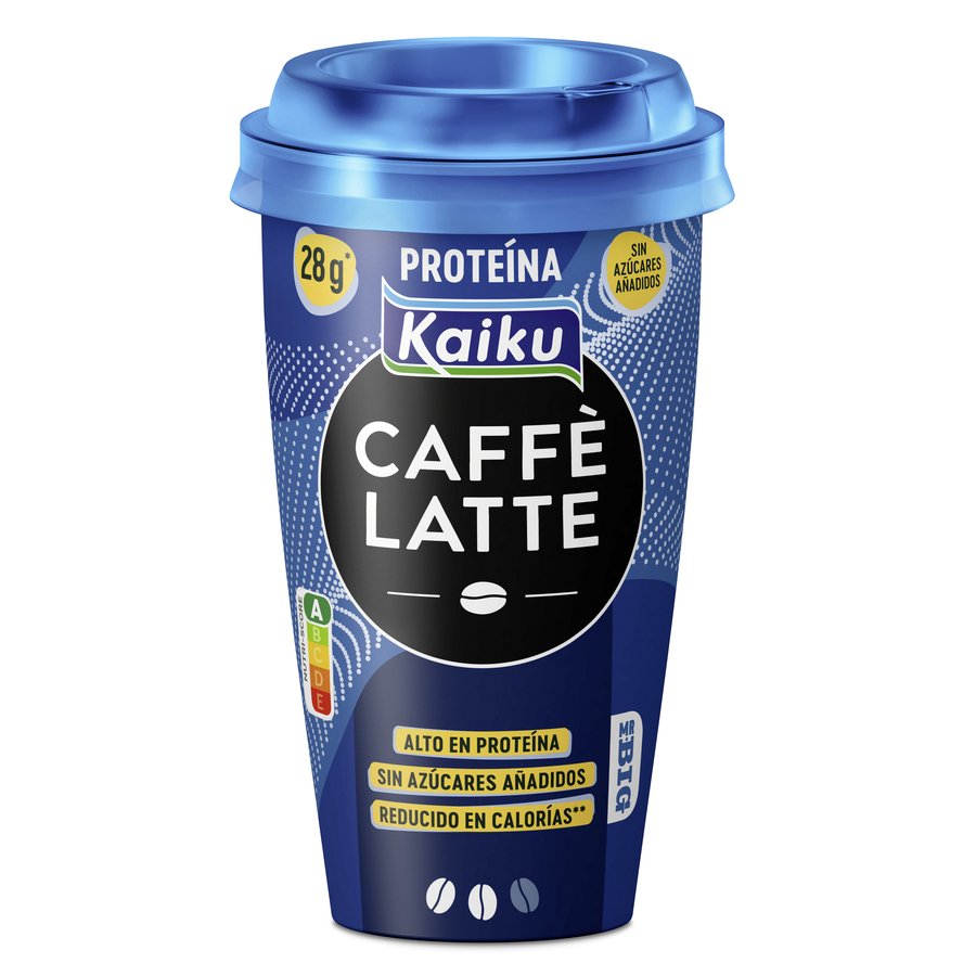 Bebida refrigerada KAIKU caffe latte proteína 370 ml