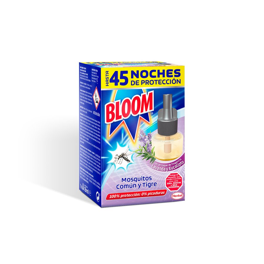 Insecticida eléctrico líquido BLOOM lavanda recambio 45 noches