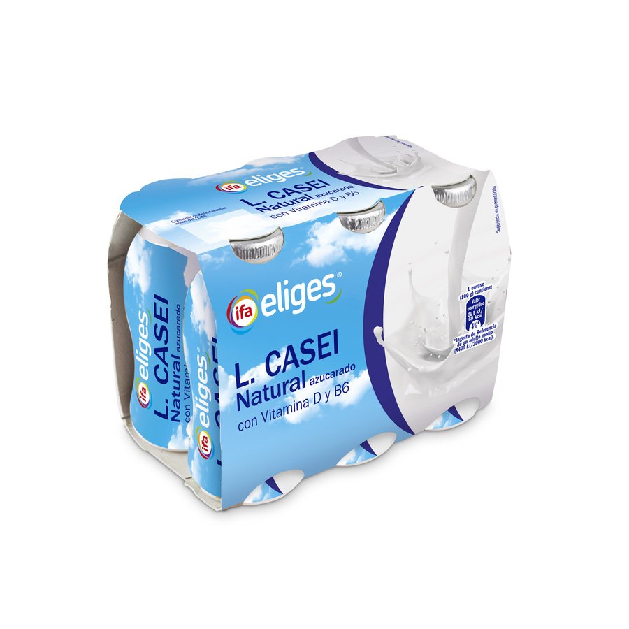 Leche fermentada líquida L Casei IFA ELIGES natural 6X100 g