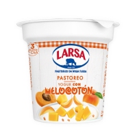 Yogur LARSA con melocotón vaso 125 g