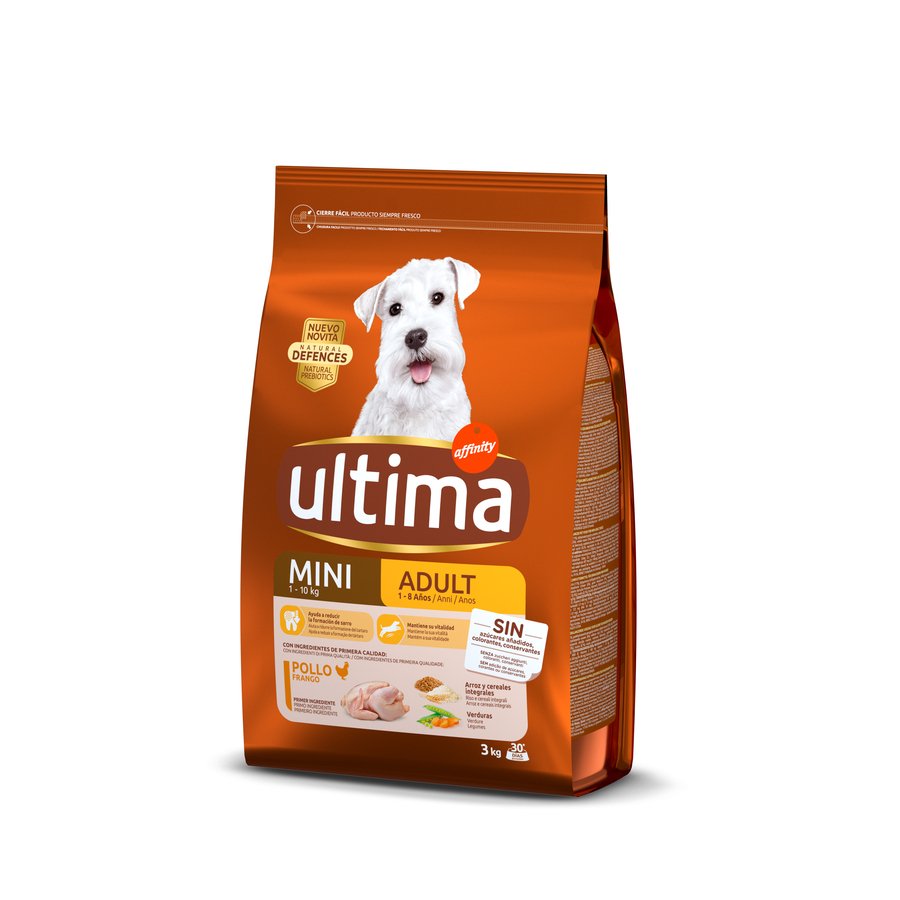 Alimento perro mini ULTIMA adulto pollo 3 kg