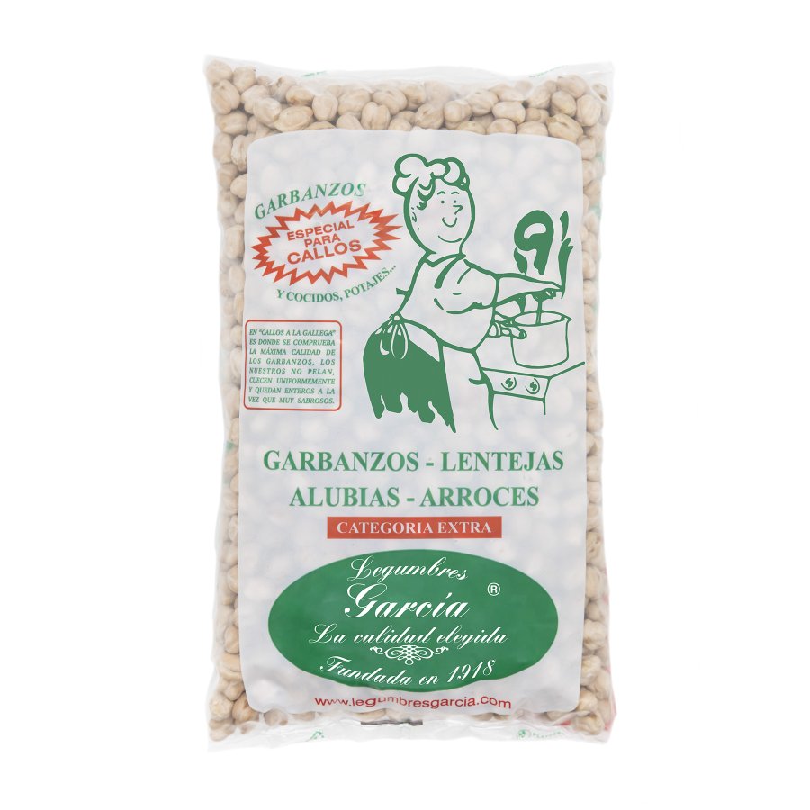 Garbanzos extra GARCIA especial callos bolsa 1 kg