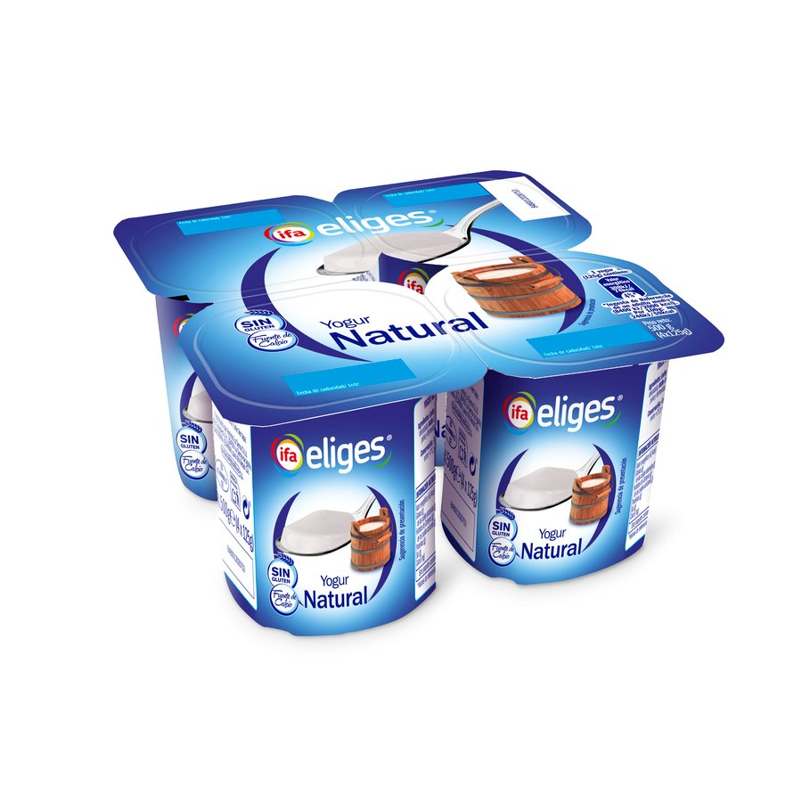 Yogur natural IFA ELIGES pack 4X125 g