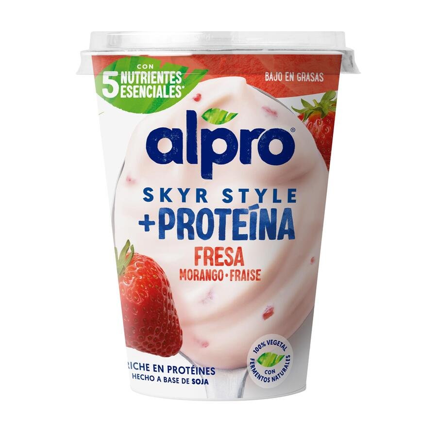 Preparado de soja ALPRO Skyr +Protein fresa 400 g