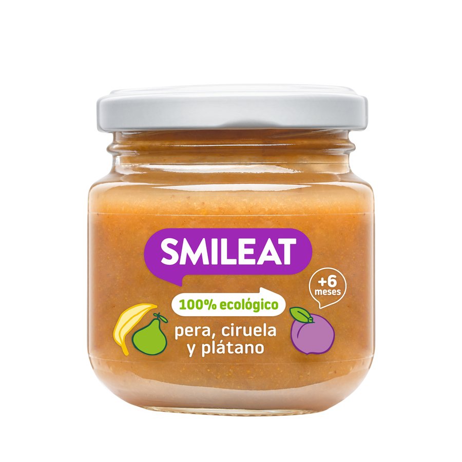 Alimento infantil SMILEAT tres frutas eco tarrito 130 g
