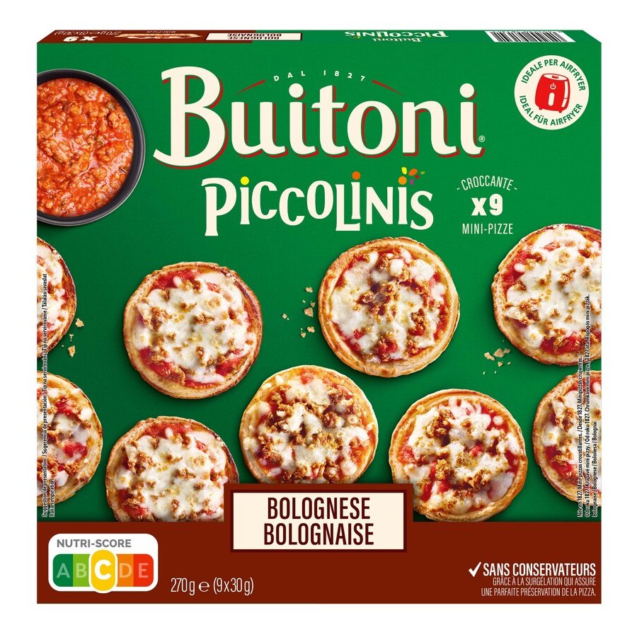 Piccolinis congelados BUITONI boloñesa 270 g