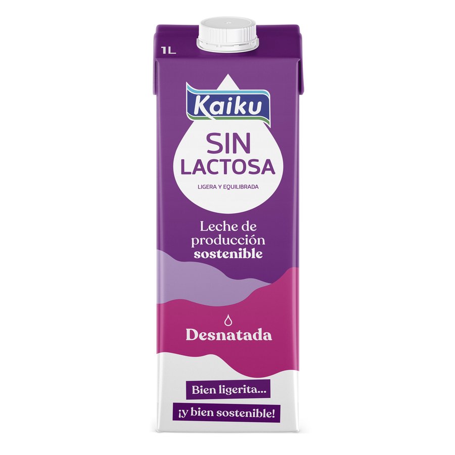 Imagen de Leche sin lactosa desnatada KAIKU brik 1 l