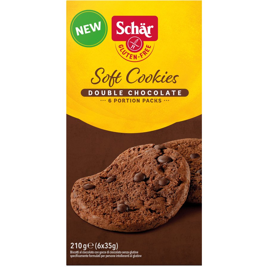 Galletas Soft cookies chocolate SCHAR 6 unidades 210 g