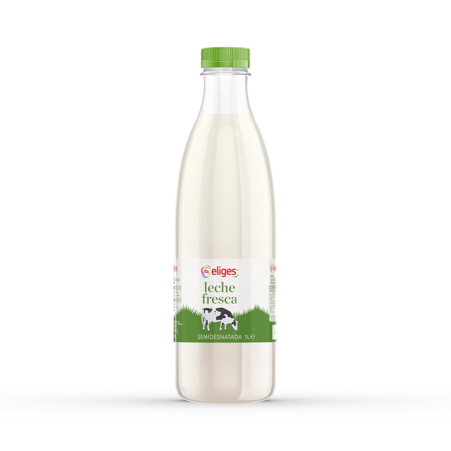 Leche fresca IFA ELIGES semidesnatada botella 1 l