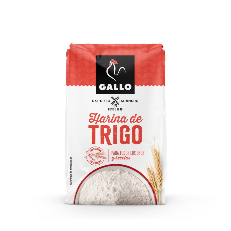 Harina de trigo GALLO paquete 500 g