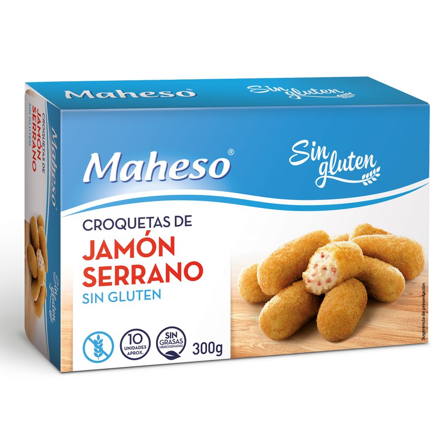 Croquetas sin gluten congeladas MAHESO de jamón 300 g