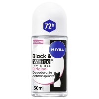 Desodorizante NIVEA invisible B&W roll on 50 ml