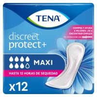 Compresas incontinencia TENA Discreet Maxi 12 unidades