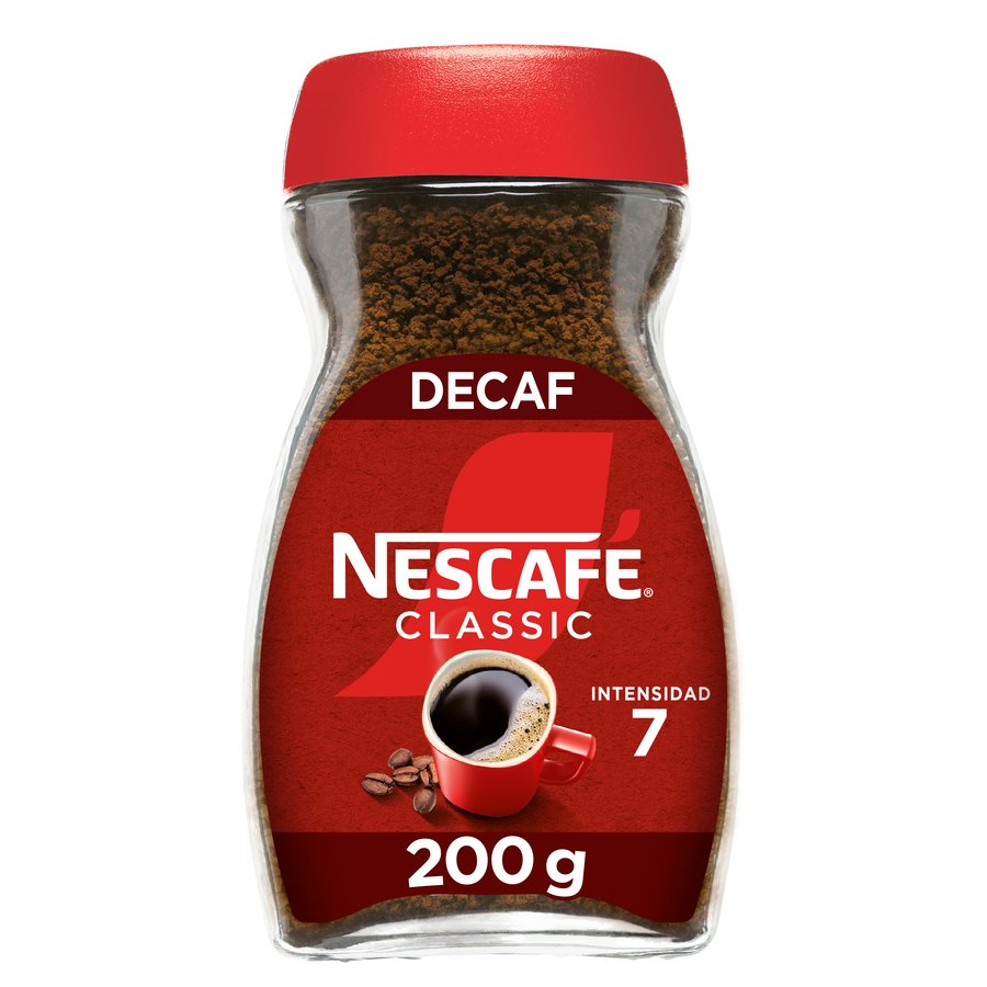 Café soluble NESCAFE Classic descafeinado frasco 200 g