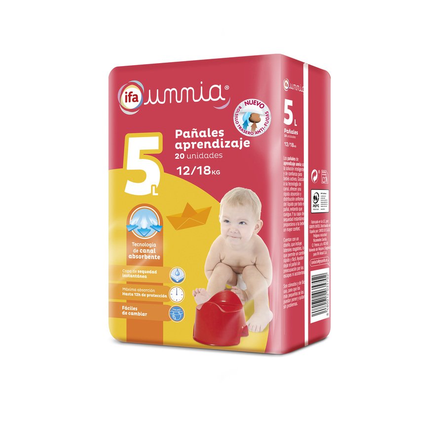 Pañal aprendizaje IFA UNNIA T5 12-18 kg 20 unidades