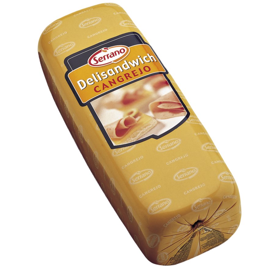 Producto cárnico cocido pavo/cerdo SERRANO Delisanwich sabor cangrejo kilo