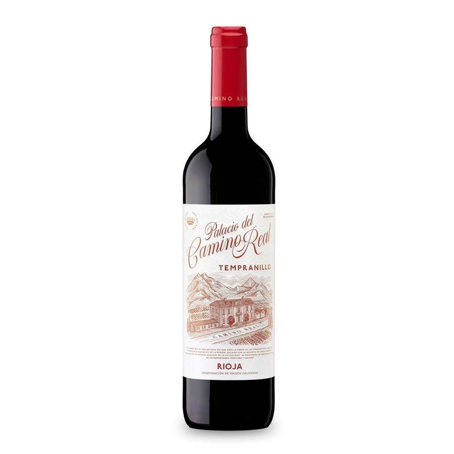 Vino tinto D.O.Ca.Rioja PALACIO DEL CAMINO REAL tempranillo botella 75 cl