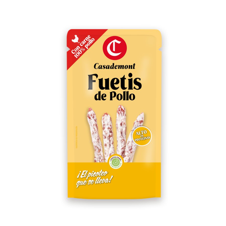 Snacks de pollo Fuetis CASADEMONT 40 g