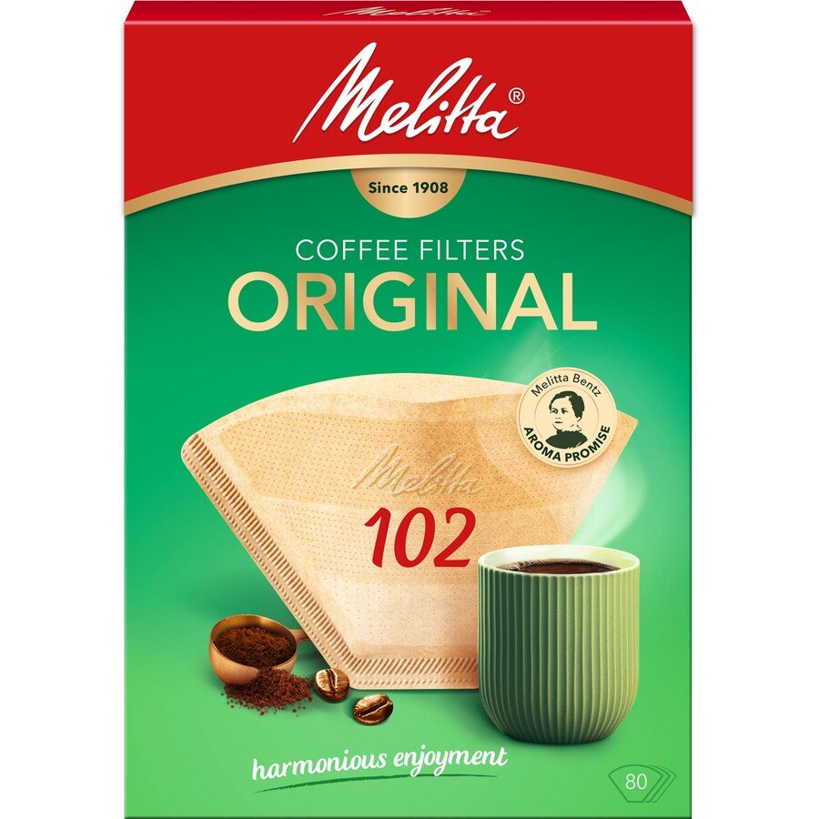 Filtros de café MELITTA 1x2 tazas 80 uds.