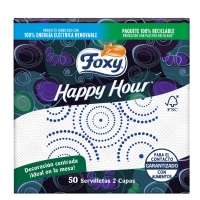 Servilletas FOXY Happy Hour 2 capas 30x30 50 unidades