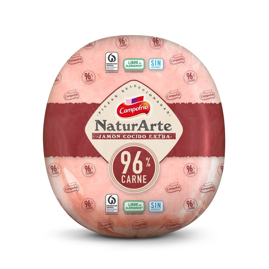 Jamón cocido extra CAMPOFRIO Naturarte 96% carne kilo