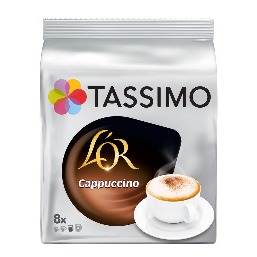 Café cápsulas TASSIMO L'or Capuccino (8 unidades café + 8 unidades producto lácteo)  267 g