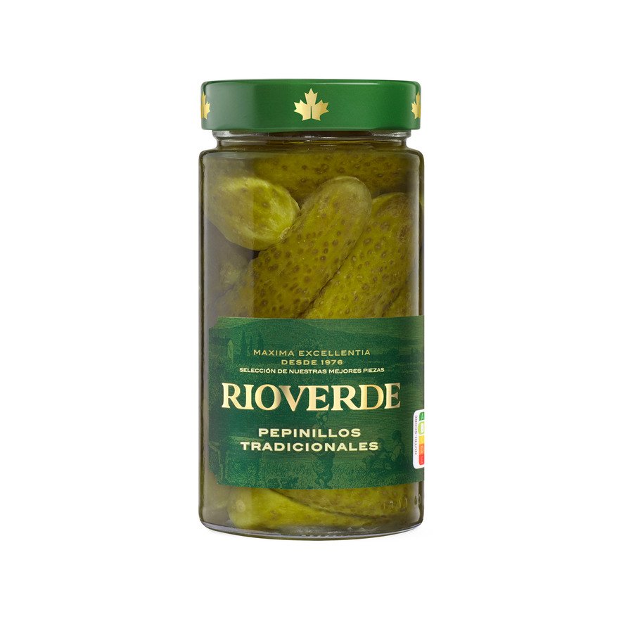 Pepinillos RIOVERDE grandes frasco 180 g pne.
