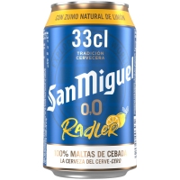 Cerveza SAN MIGUEL limón 0,0% lata 33 cl