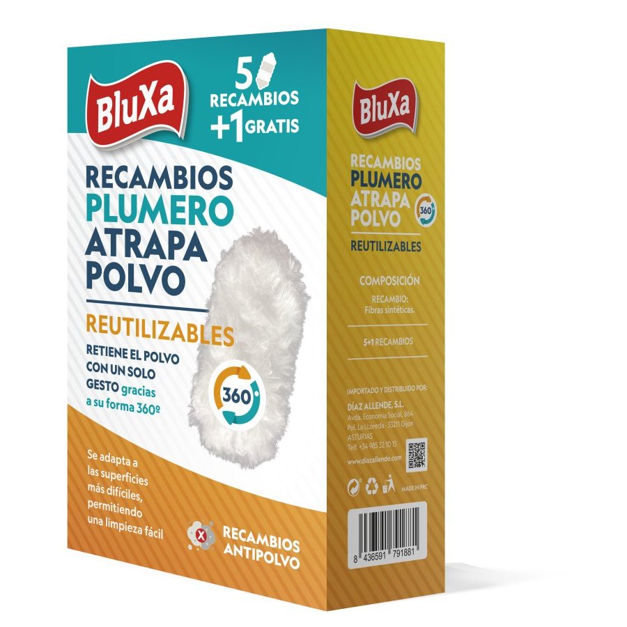 Plumero atrapapolvo BLUXA recambio 5 unidades