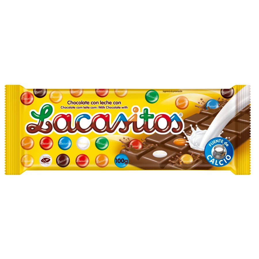 Chocolate con leche LACASA con Lacasitos tableta 100 g