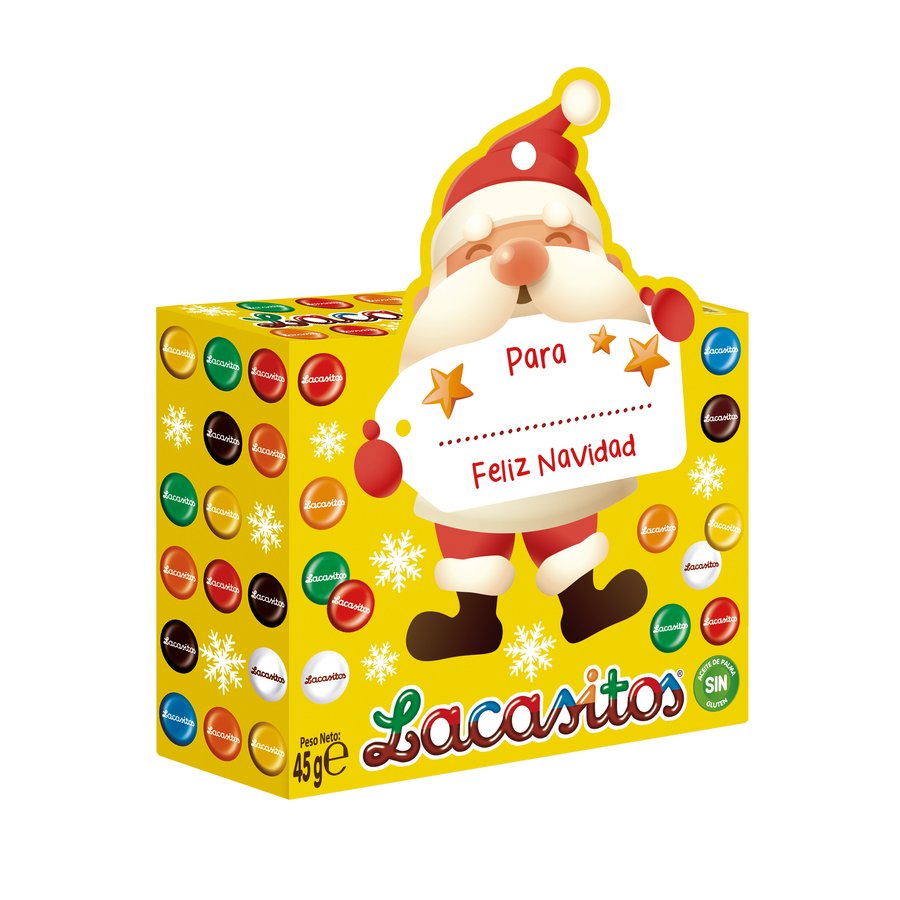 Grageas chocolate LACASITOS estuche Navidad 45 g
