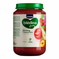 Alimento infantil BLEDINA manzana-fresa-pera tarrito 200 g