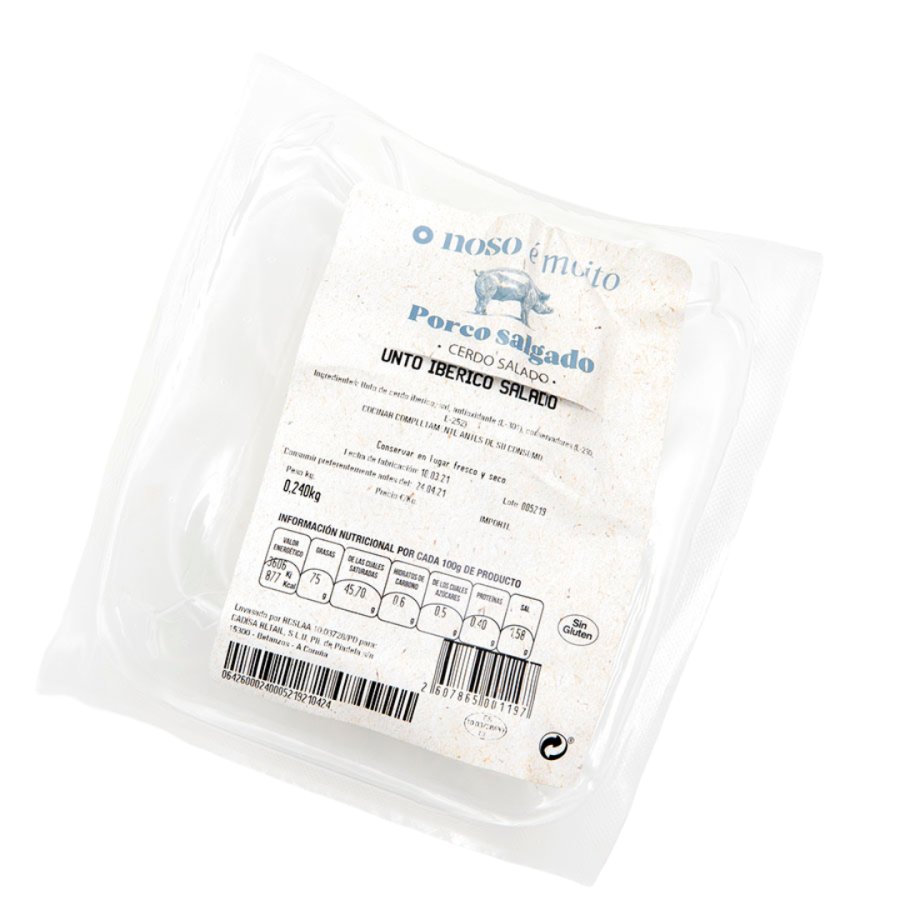 Unto ibérico salado al vacio O NOSO E MOITO kilo