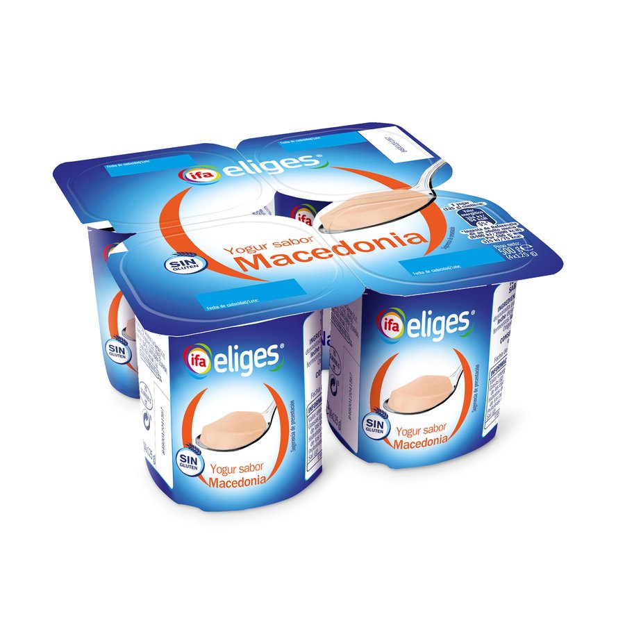 Yogur IFA ELIGES sabor macedonia pack 4x125 g