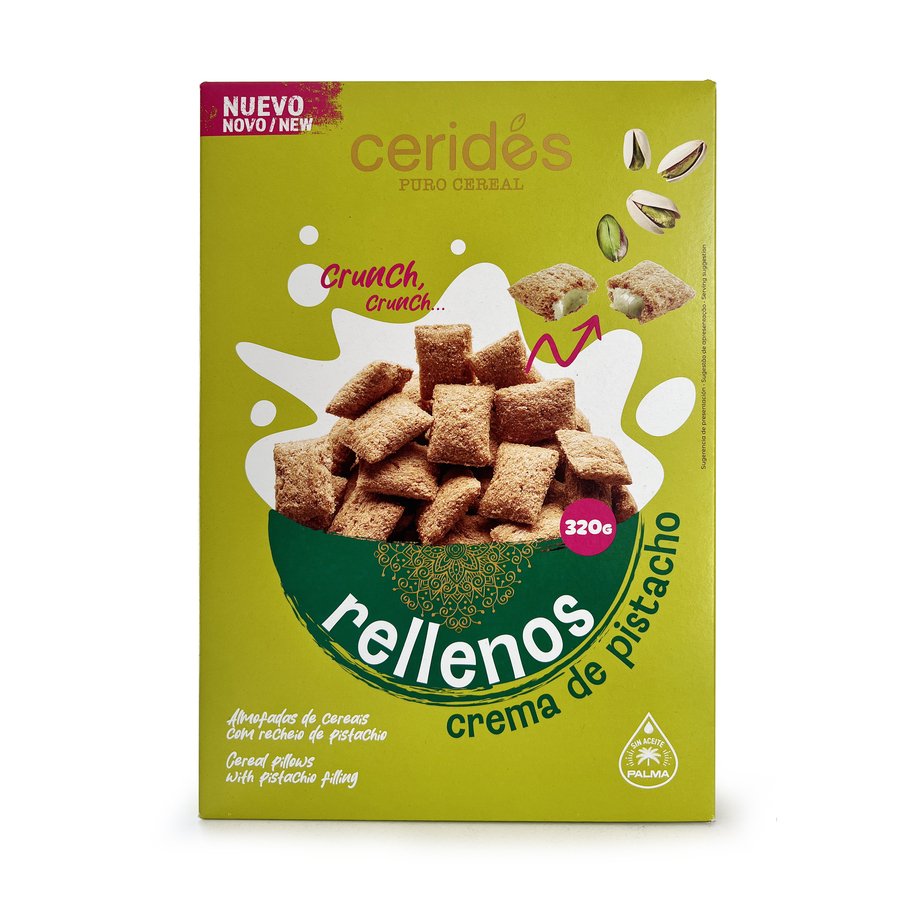 Cereales rellenos de crema de pistacho CERIDES 320 g